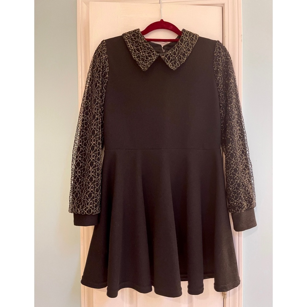 Vintage Long-Sleeve Fit & Flare Dress